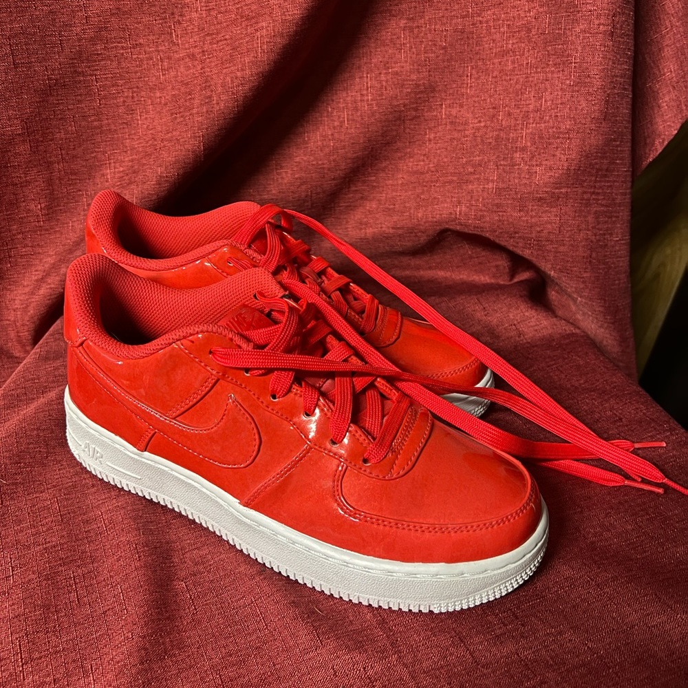 Hot pink “glossy” Air Force Ones